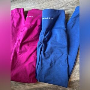 BOTH Alphalete Pink and Blue Leggings